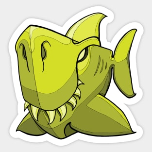 Shark - Lime Punch Green Yellow Sticker